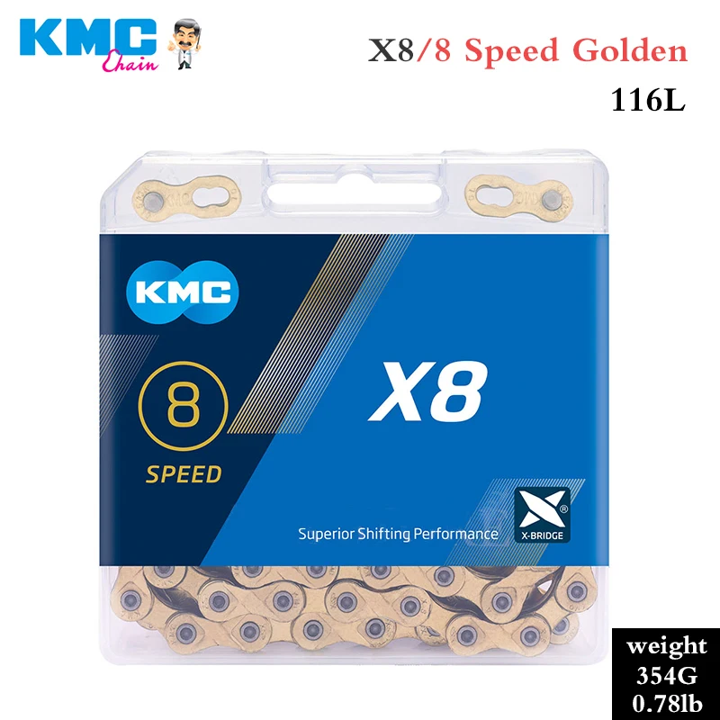 Горный велосипед KMC 6 7 8 скоростная цепь Z6 Z8.3 X8 переменной скорости для дорожного