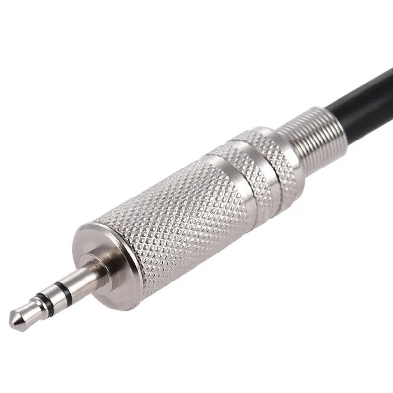 

4.9ft 3.5mm 1/8 inch Male to 6.35mm 1/4 inch Male TRS Stereo Audio Cable Hot Black
