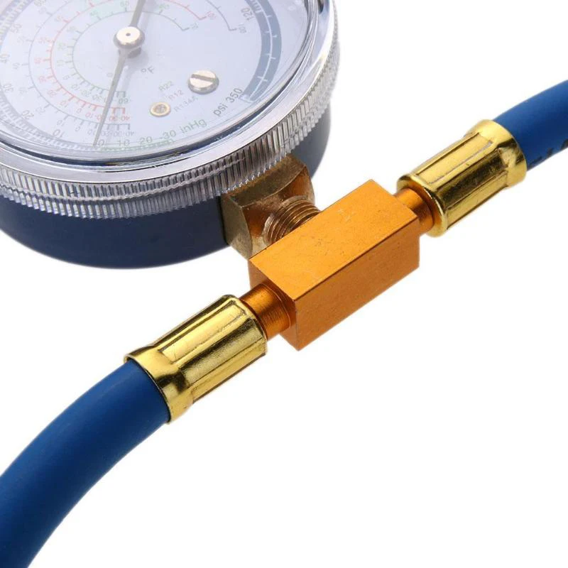 R134a адаптер измерительного шланга для перезарядки встроенный предохранительный