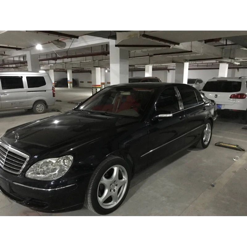 Lsrtw2017 304 нержавеющая сталь окна автомобиля средний столб планки для mercedes benz S500 S600 S280 S350 1999-2005 2004 2003 w220