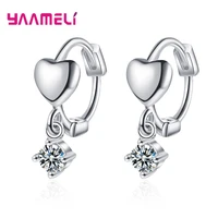 925 sterling silver ear brincos pendientes moon star heart charms fashion earrings for women female party jewelry accessories
