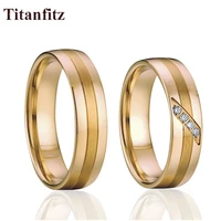 love alliances classic marriage his and hers couple wedding rings set for men and women gold color eco stainless steel jewelry