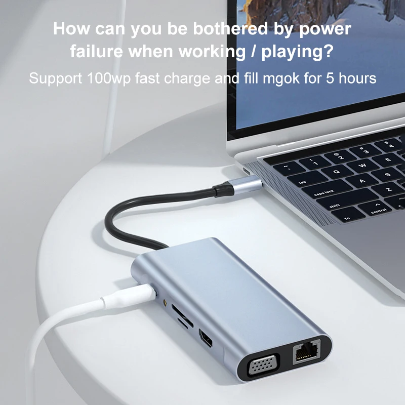 USB Type C Hub для IPad Pro 11 12 9 Macbook 7 в 1 с 4K HDMI совместимый разъем наушников USB3.0 PD