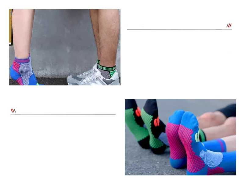 

3 Pairs Men Women Compression Socks Profession Breathable10mmHg Marathon Socks Outdoor Anti Fatigue Sport Running Cycling Sock