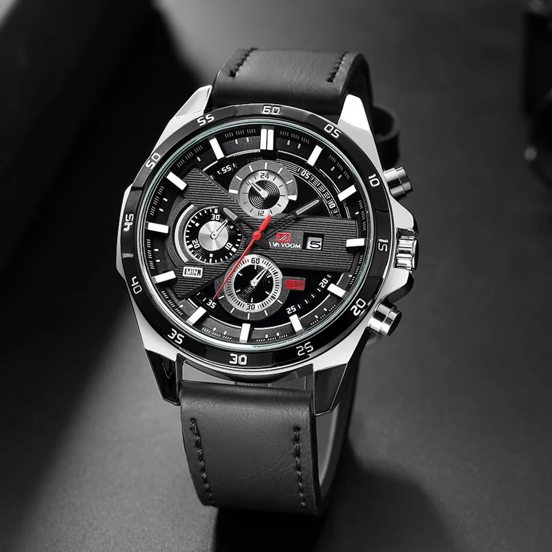 Watches Mens 2021 Top Brand Luxury Date Waterproof Casual Analog Business Wristwatch Leather Quartz Sport Watch Men Reloj Hombre