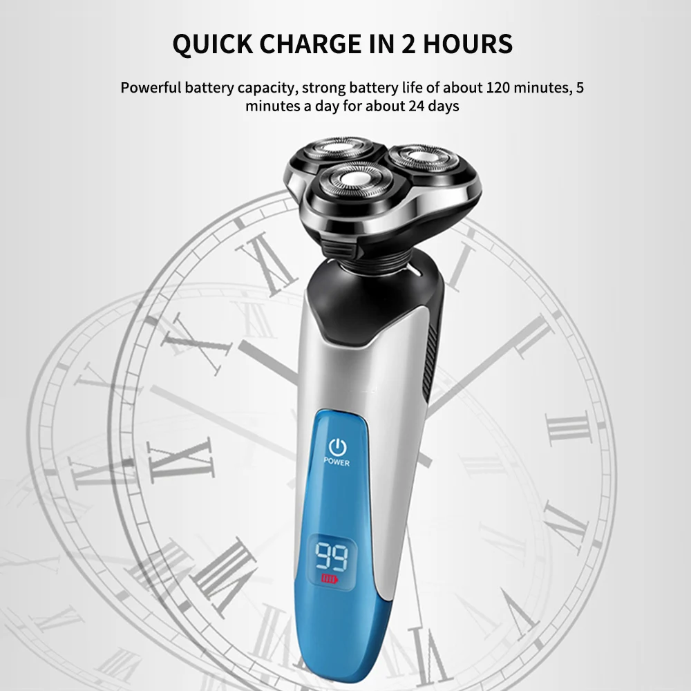 Электробритва перезаряжаемая электрическая бритва плавающая Бритва для бороды