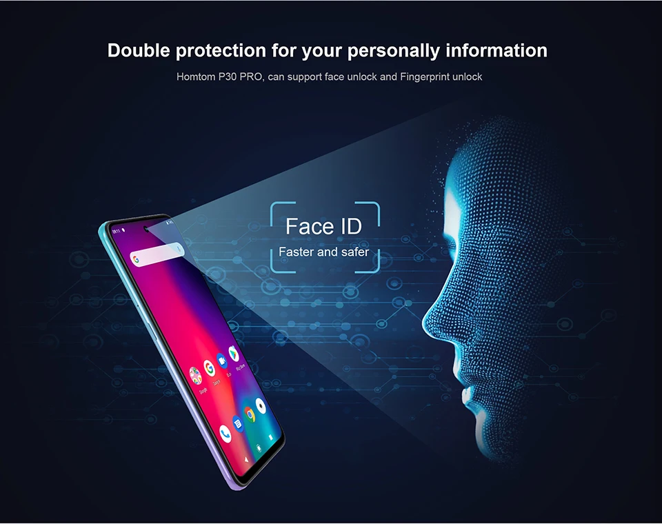 HOMTOM P30 pro Android 9,0 Helio P23 MTK6763 Восьмиядерный 4 Гб 64 Гб Смартфон 6,41 дюймов 4000 мАч 4G FDD-LTE стеклянный Чехол для мобильного телефона