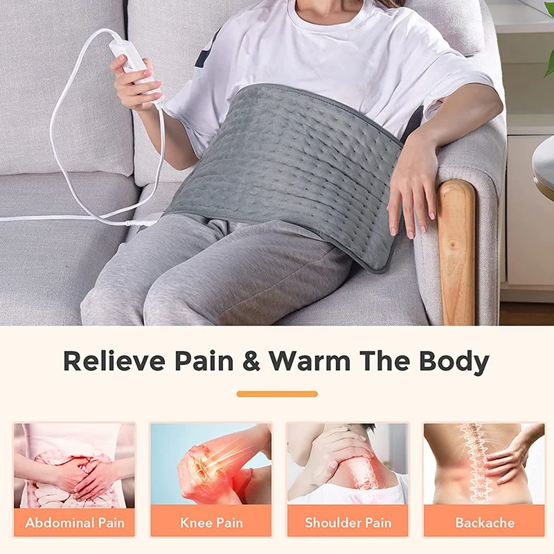 Нагревательная подушка для снятия боли в спине Ультрамягкая большая
