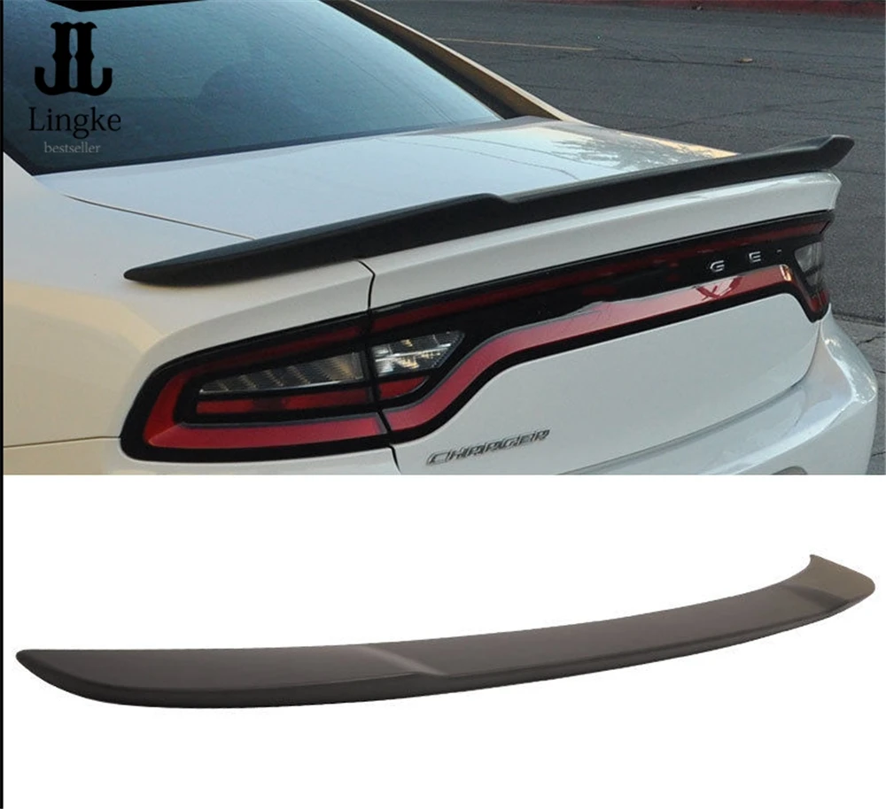 Для Dodge charger SRT8 Hellcat заподлицо спойлер багажника черный матовый АБС пластик 2015 2016