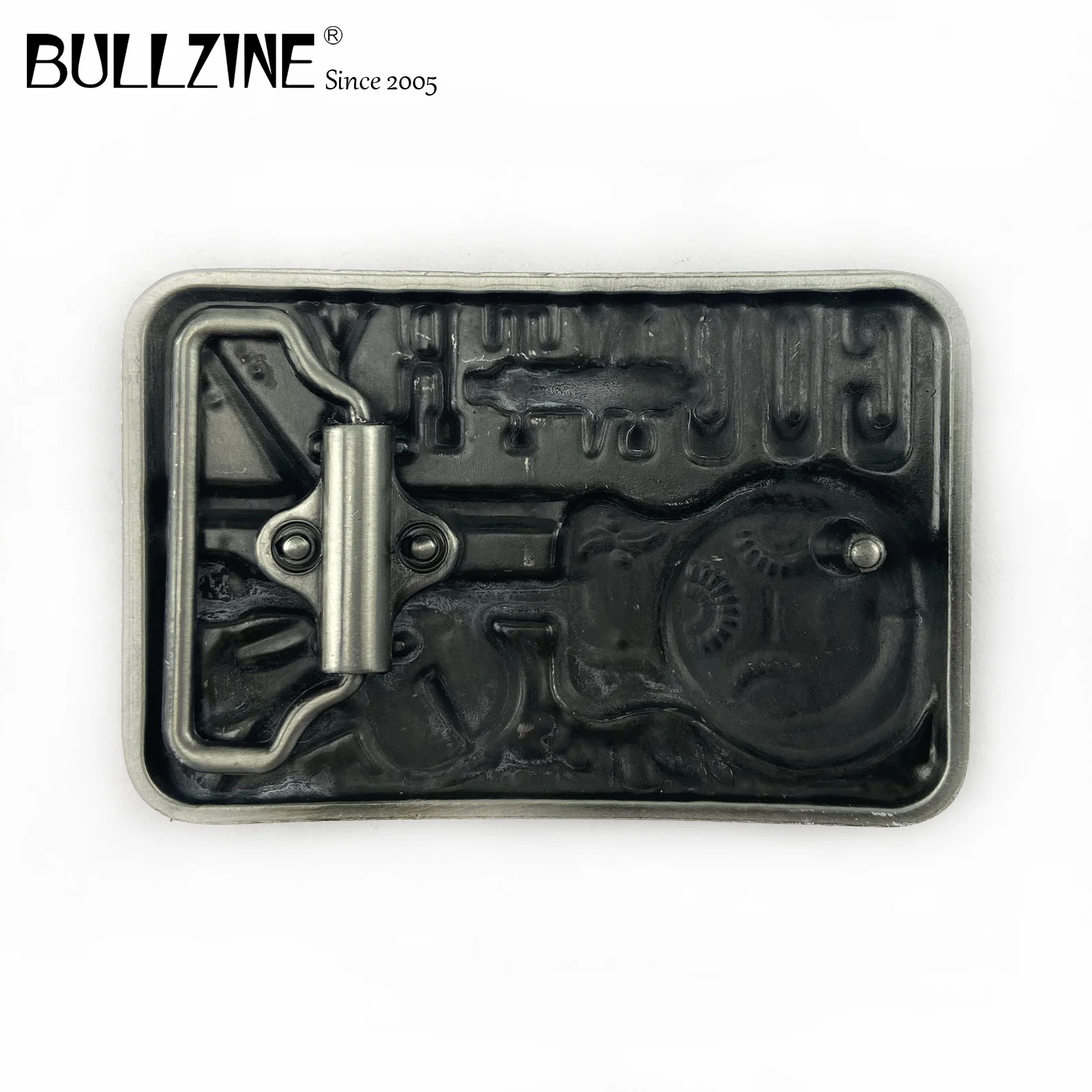 В Bullzine Кантри пряжки ремня с оловянной отделкой FP-03124 подходит для детей на