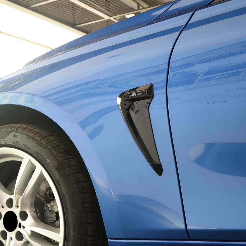 

Логотип эмблемы для BMW X5 F15 X5M F85 14-18, автомобильные акулы, жабры, боковое крыло, вентиляционное украшение, 3D наклейки, автомобильные аксессуары