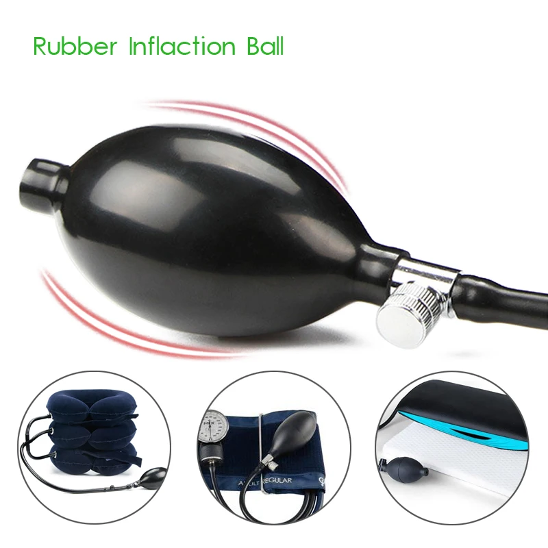 Blood Pressure Medical Sphygmomanometer Tonometer Ball Cervical Tractor Accessory Latex Air Inflation Balloon Bulb Pump Valve