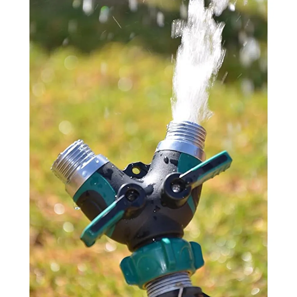 

Y-образный соединитель для шланга, 2 шт., сплиттер для сада, удобный пластиковый смеситель, полностью металлический корпус с 2 переходниками, ...