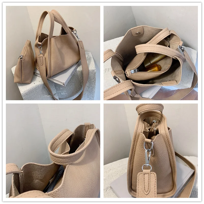 

Soft PU Leather Casual Tote Bags for Women 2020 Winter Small Vintage Crossbody Bag Female Solid Simple Branded Shoulder Handbag