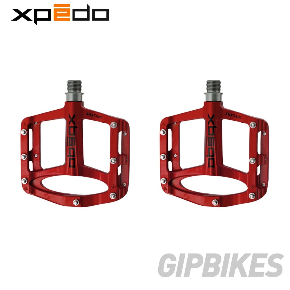 Red Wellgo XPEDO велосипедные педали SPRY XMX24MC сверхлегкие магниевые MTB педали для горного велосипеда 255 г 6 цветов XMX24MC - Цвет: Red
