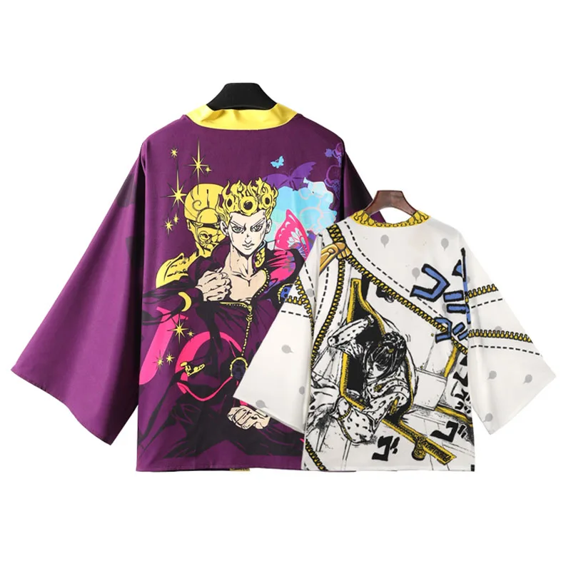 Костюмы для косплея аниме невероятные приключения Джоджо юката верхняя одежда