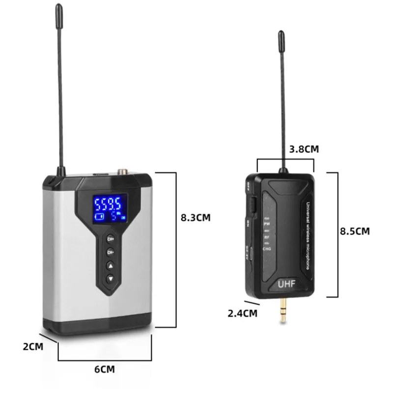 

Wireless Lavalier Lapel Microphone MIC System Headset Receiver Transmitter Suitable for Interviews and Live Speeches