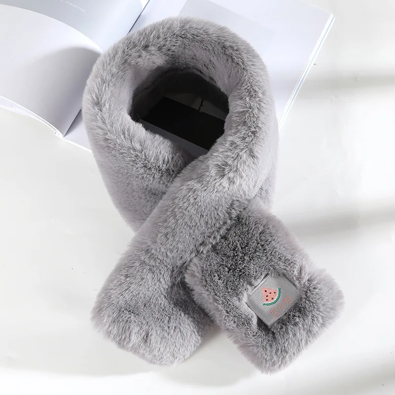 Лохматый карамельный цвет женские зимние шарфы сохраняющие тепло сладкий шарф