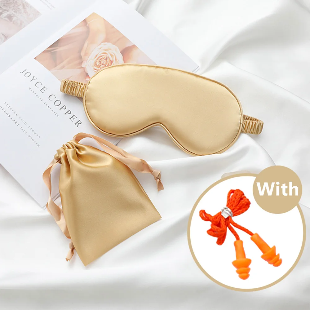 

Sleep Mask For Sleeping Eye Night Patches Silk Travel Mask Earplugs Band Aid Eye Cover Bandage Women Men Sort Relax Blindfold