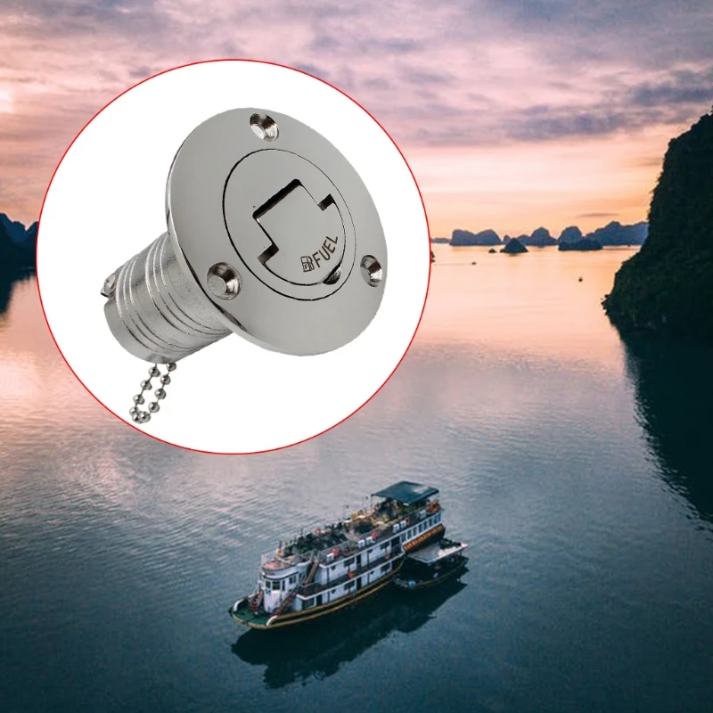 

A0NE 316 Stainless Steel Tank Deck Fill Filler Stainless Steel Boat Deck Hardware with Keyless