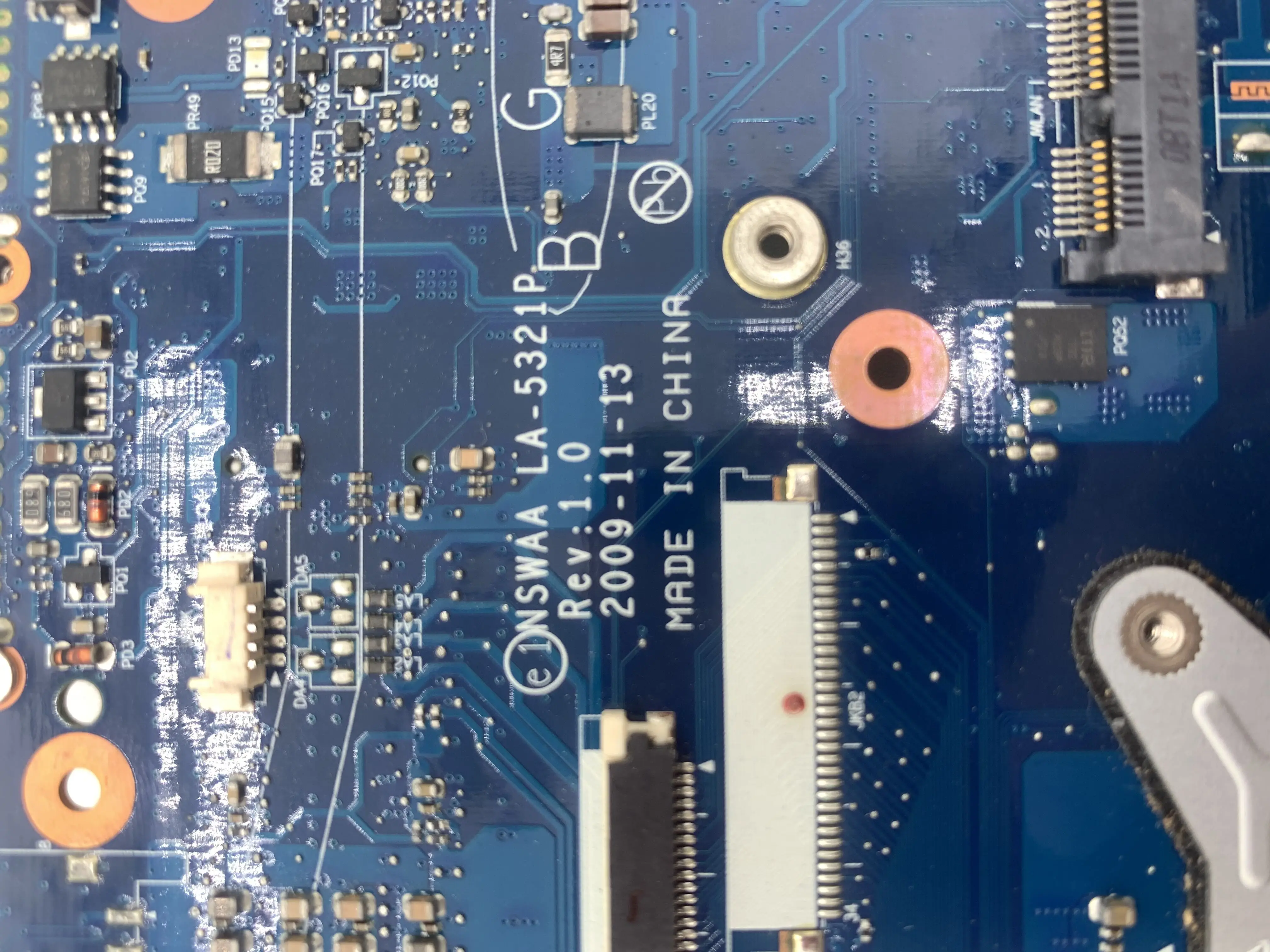 

NSWAA LA-5321P original mainboard for Toshiba L500 L550 Laptop motherboard