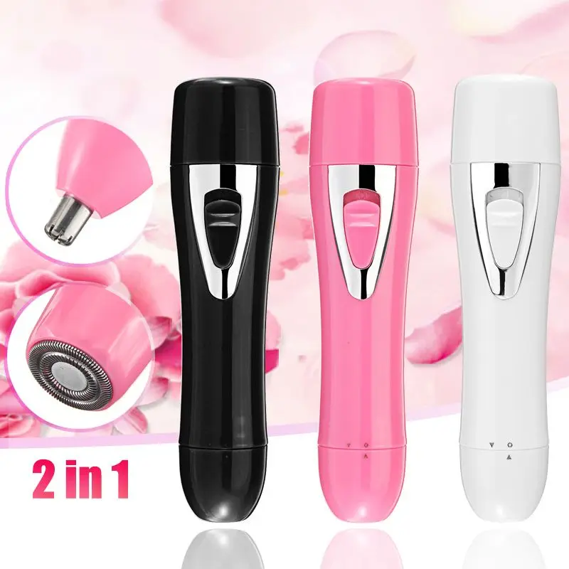 

2 in 1 Epilator Electric Shaver Bikini Shaving Razor Hair Removal Trimmer Face Body Underarm Leg Arm Depilation For Women