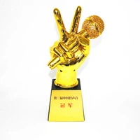 mtv awards music vocals voice microphone award trophy resin craft souvenir home halloween christmas decoration