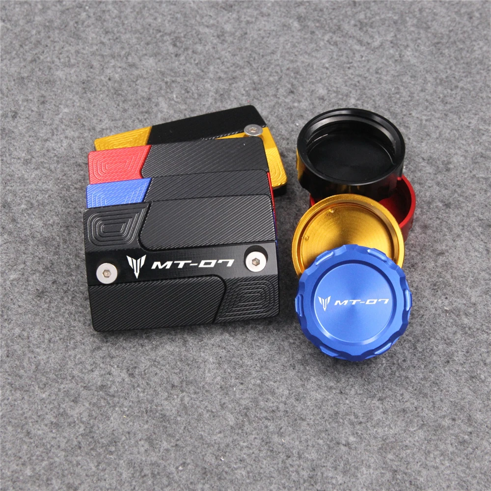 

MT-07 For YAMAHA MT 07 FZ07 2015-2020 2019 2018 Motorcycle Front & Rear Brake Fluid Cylinder Reservoir Cover Cap