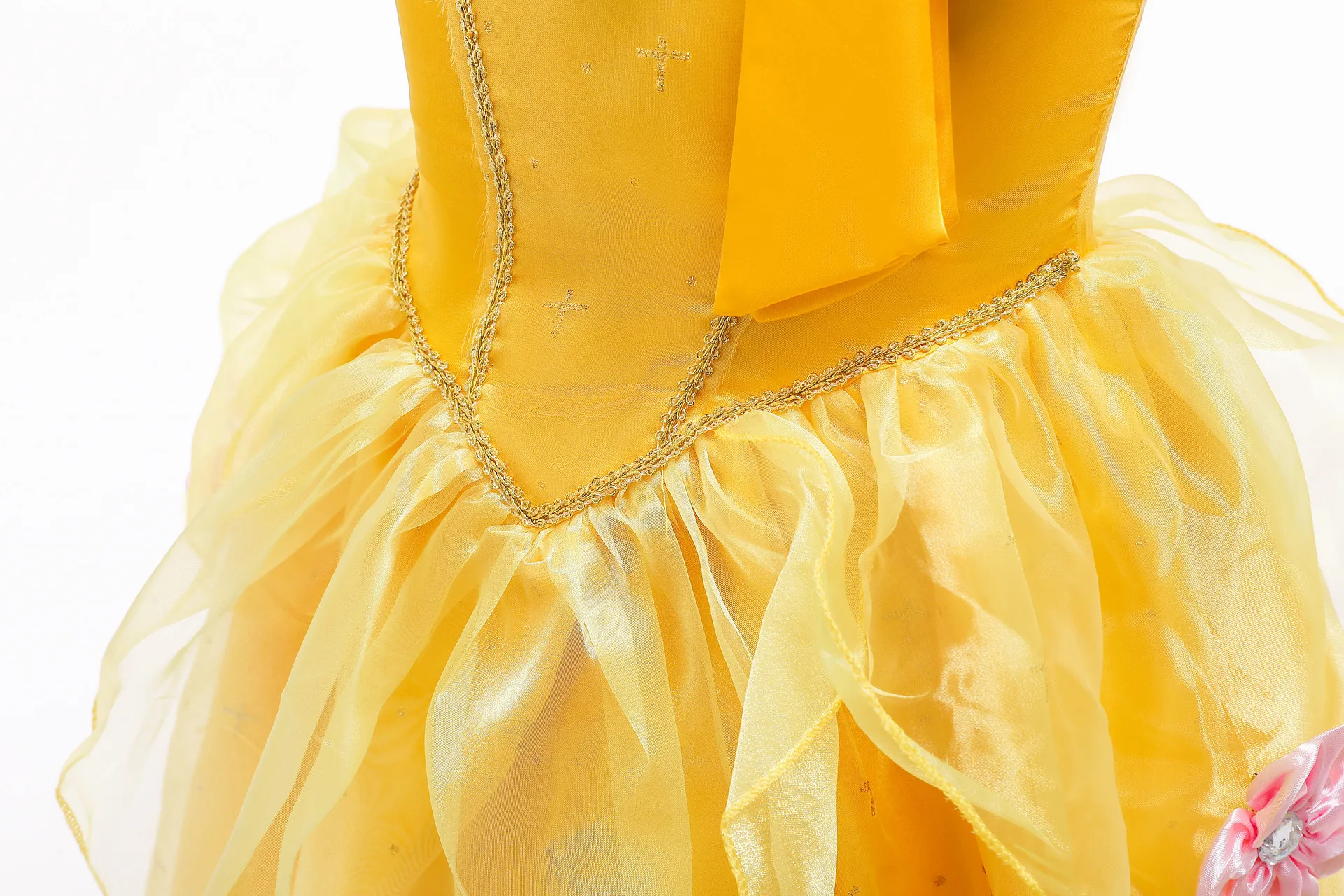 

Beauty and the Beast Toddler Summer Princess Belle Dress Girls Floral Ball Gown Child Cosplay Belle Costume Kids Birthday Dress