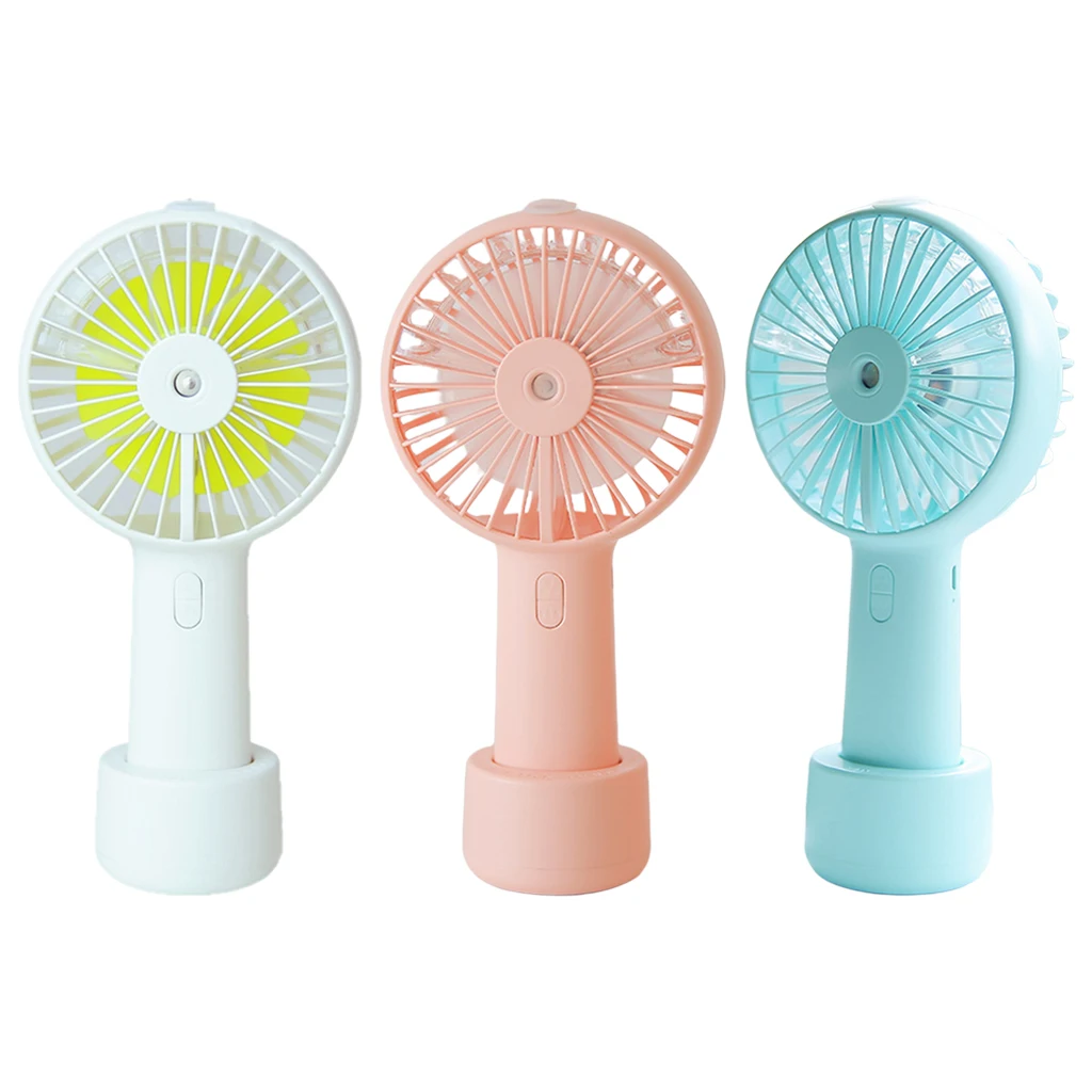 

Portable Misting Fan USB Rechargeable 2-in-1 Handheld Face Cooling Fan Mister Humidifier with 20ml Water Tank for Home Office
