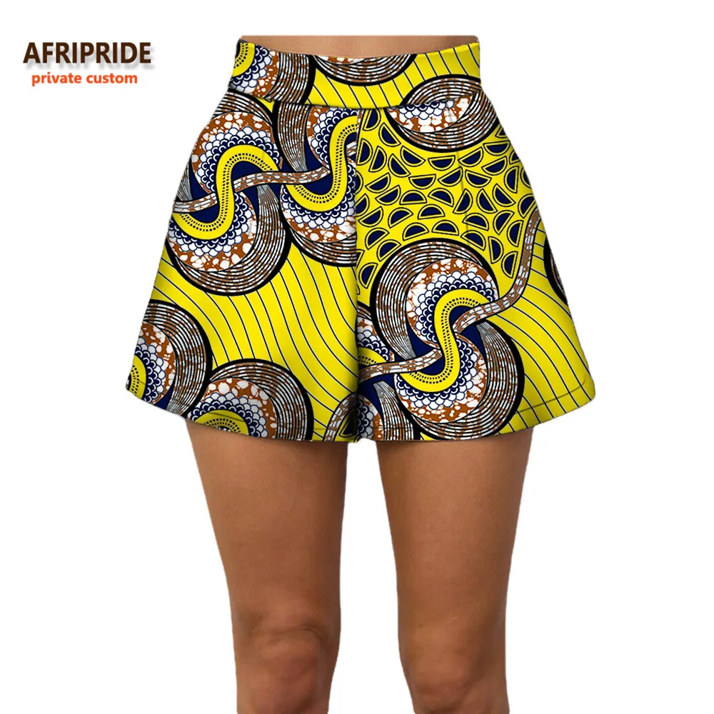 581 Летние женские пляжные шорты AFRIPRIDE индивидуальные повседневные короткие штаны хлопок батик принт Африканский A722108 - Цвет: 581