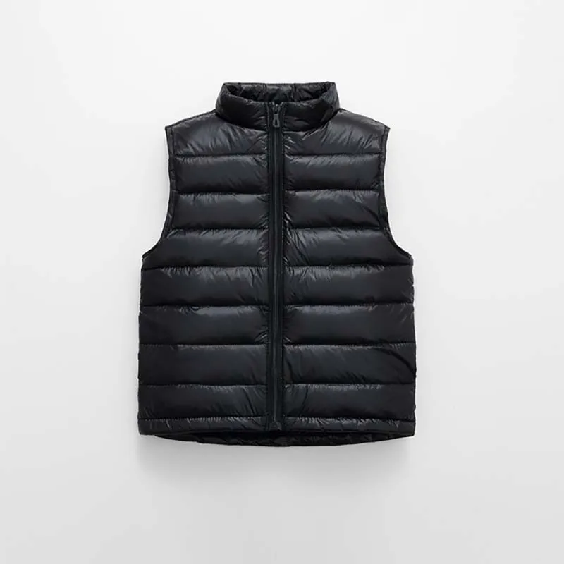 

H1472 Waistcoat Children Outerwear Winter Coats Kids Clothes Warm Hooded Cotton Baby Boys Girls Vest For Age 3-12 Years Old