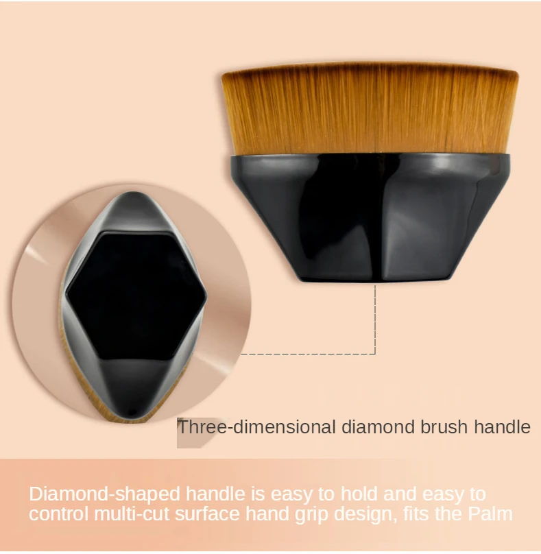 

High-density non-marking foundation makeup brush, portable iron BB cream loose powder brush, professional beauty tool