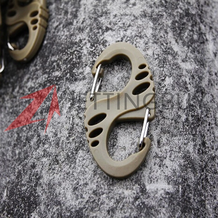 8 S формы карабин пружинные зажимы крючок для выживания на открытом воздухе