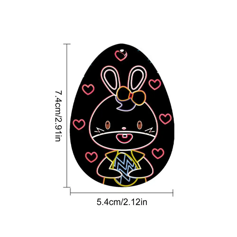 

Easter Scratch Painting Set DIY Arts And Crafts Tool Scratch Card Easter Eggs Ornaments Painting Educational Toy Children Gifts