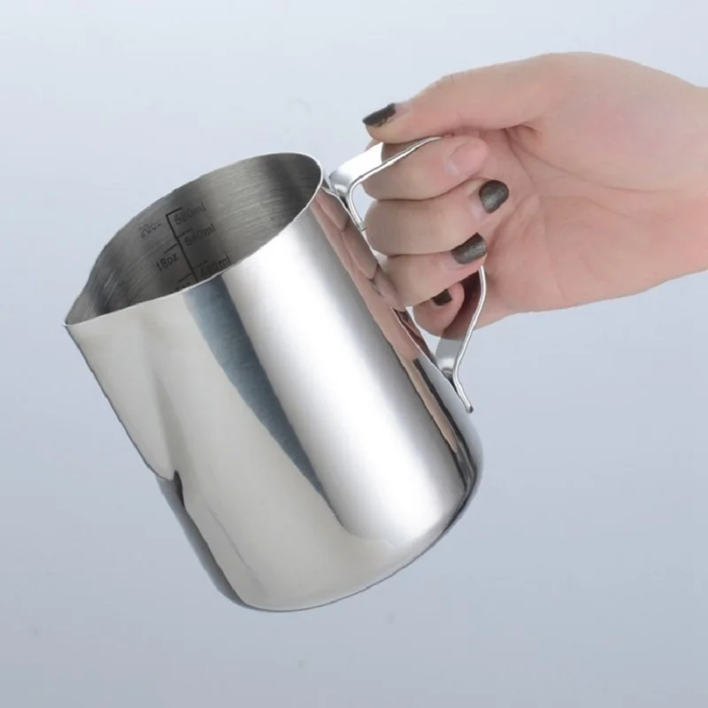 

Milk Frothing Pitcher Espresso Cup Latte Cappuccino Breast Cream Stainless Steel Cup Frothing Jug Pitcher