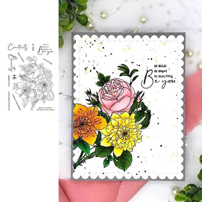 

Flower Plant Garden Cutting Dies Stamps Scrapbook Diary Secoration Embossing Stencil Template Diy Greeting Card Handmade 2021