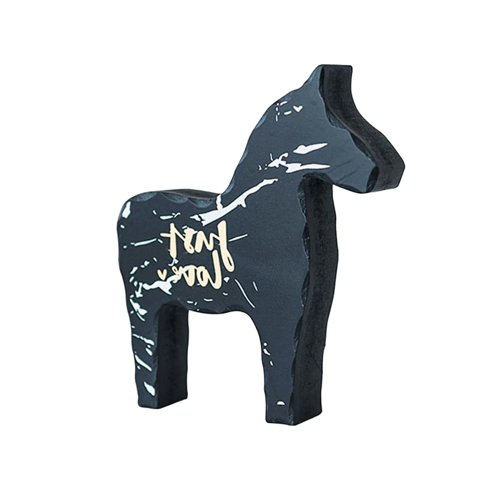 Деревянное украшение в виде лошади скандинавский артистический деревянный