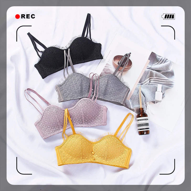 Новое красивое нижнее белье с лимонами для девушек тонкая чашка маленькая и