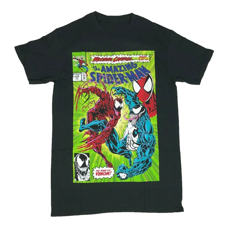 Marvel Comics Удивительный Человек паук Venom Максимальная Мужская футболка Xs 2Xl модная