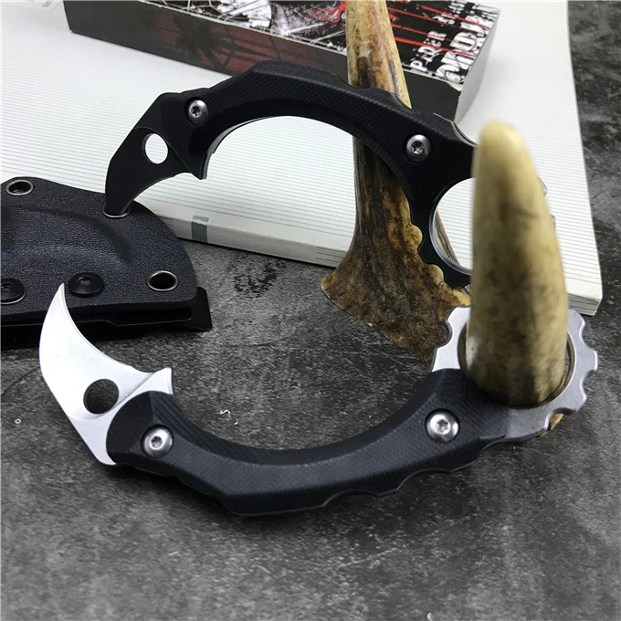 Ножи Karambit CS GO лезвия для мытья поверхности камня + стальной инструмент 440C