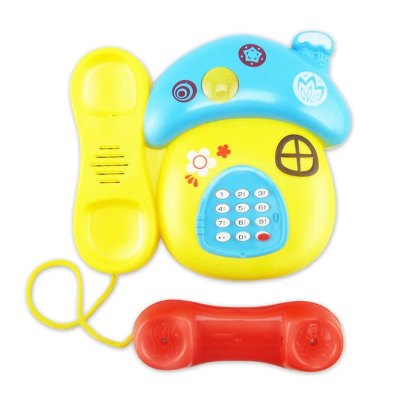 

Baby Phone Toy Mushroom Telephone Toy Music Phone Toy Early Education Toys Cartoon Telephone Sounds Toys