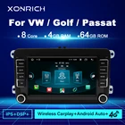 Автомагнитола Carplay, мультимедийный плеер на Android 11, с GPS, DSP, для VWVolkswagenGolfPassatb7b6SkodaSeatOctaviaPoloTiguan, типоразмер 2 Din