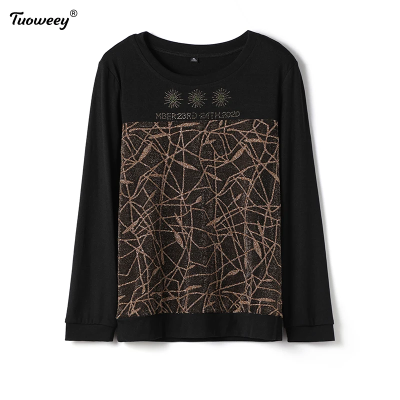 

Autumn spring Fashion Long Sleeve Women Blouses Casual Printed O-neck Women Tops New Women Basic Tee Shirts
