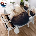 Инь и Ян волки от JoJoesArt столовая скатерть водонепроницаемый Волк животное скатерть украшение дома крышка стола прямоугольная