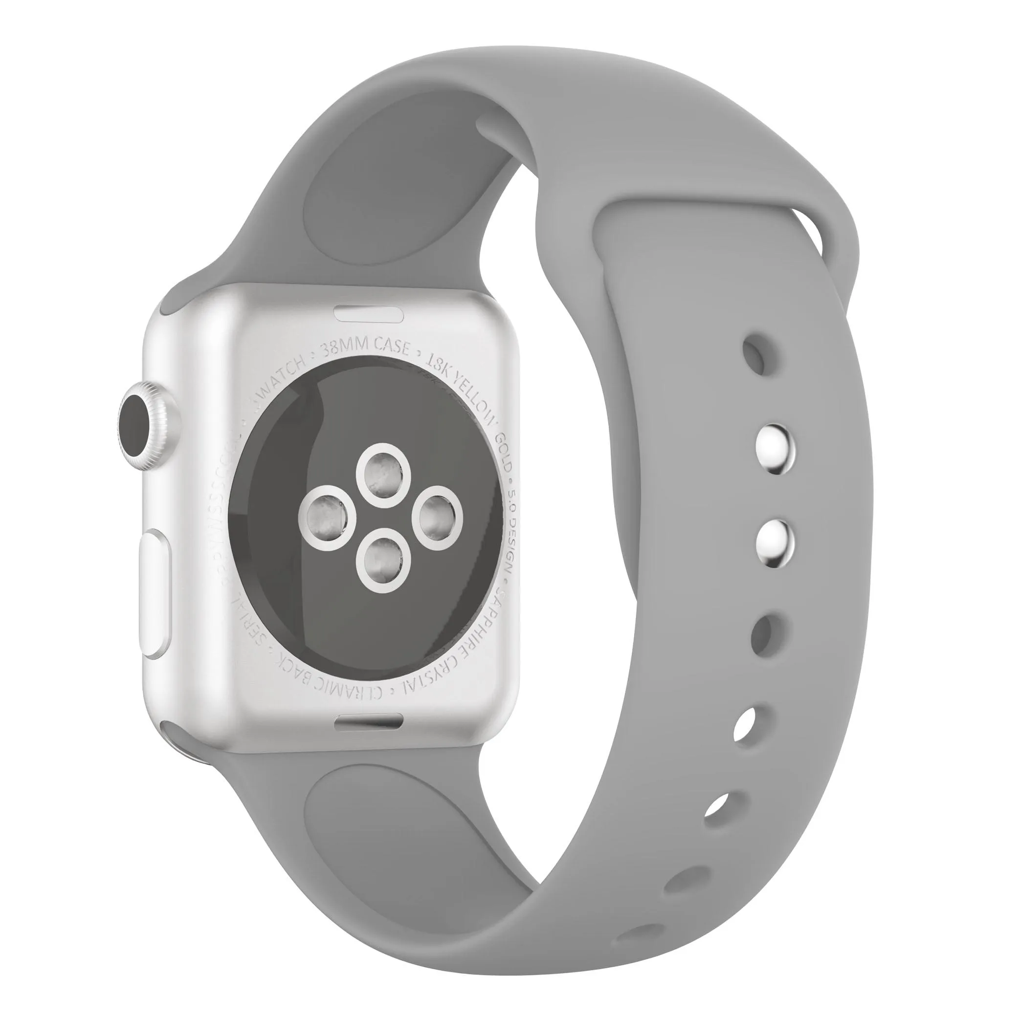 gray Мягкая силиконовая лента для Apple watch 5 4 3 2 1 ремешок 42 мм 38 мм сменный ремешок для браслета ремешок для часов 44 мм для iwatch 4 3 2 1 40 мм ремешок - Цвет ремешка: gray