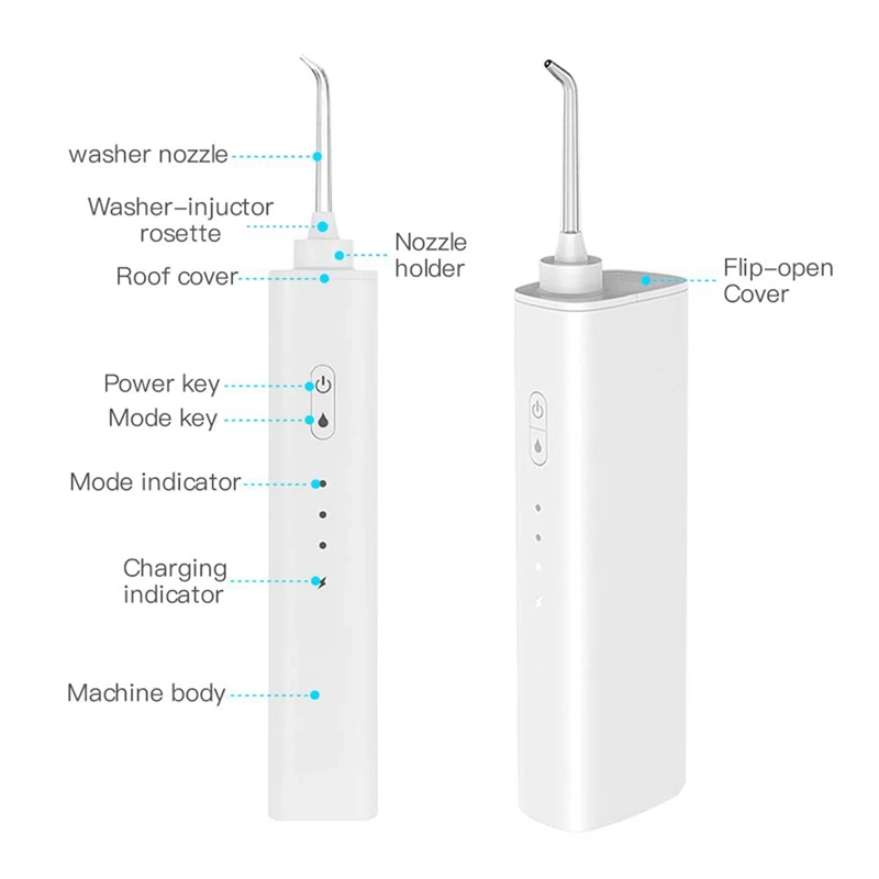 

Cordless Water Floss, Oral Irrigator, Portable and Rechargeable Waterproof Cleaner, Braces and Bridge Care