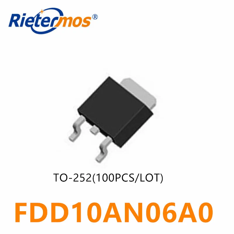 

100PCS FDD10AN06A0 TO252 FDD10AN SMD HIGH QUALITY