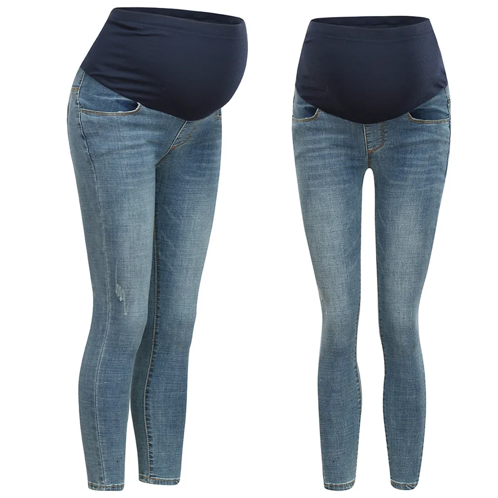 Джинсы для беременных женщин зимние теплые джинсы брюки Одежда кормящих 2019 | Мать