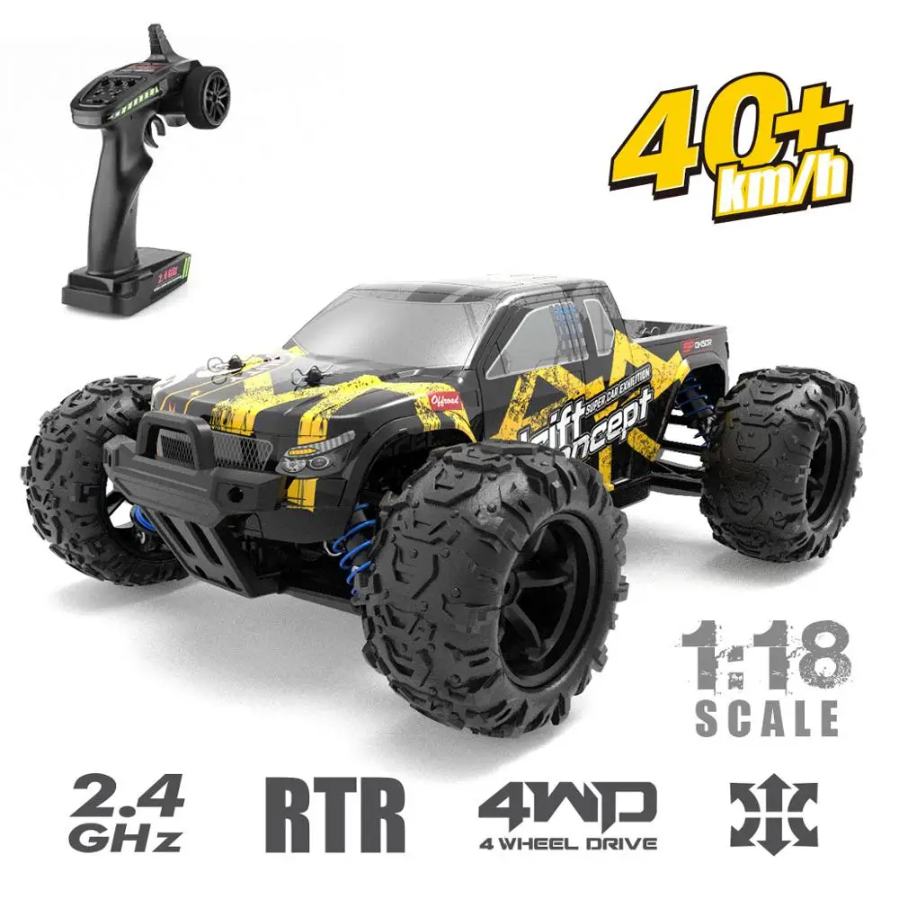 Новый 40 + км/ч RC автомобиль 4WD 1:18 масштаб высокая скорость багги гоночный игрушки